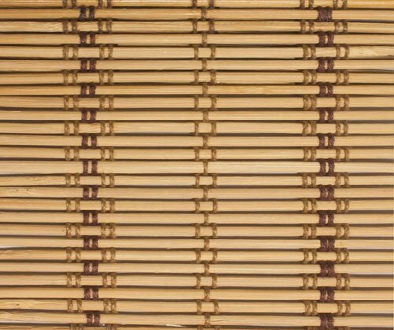 Escar roll curtain fabric made of thin bamboo slats
