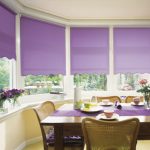 Purple color in the kitchen interior