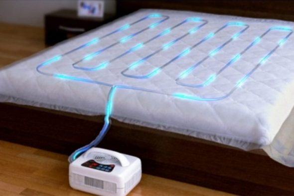 Water mattress heating function