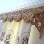 Handmade cornice with carved elements
