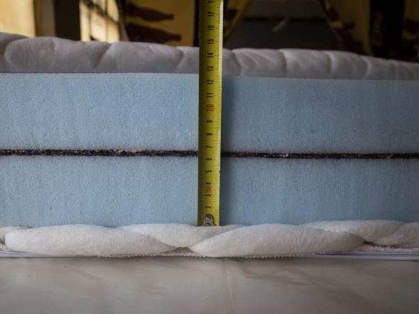 Instructions on how to make a foam mattress
