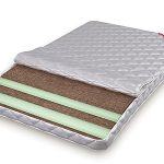 Multi-layer children's mattress with two levels of hardness
