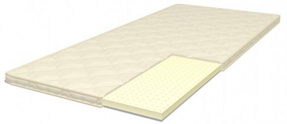 Orthopedic latex mattress pad