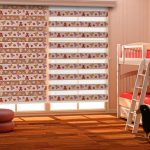 Záclony zebra v designu dětského pokoje