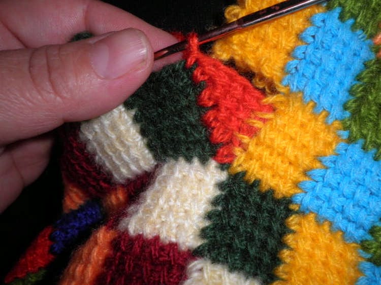 Enterlak knitting process