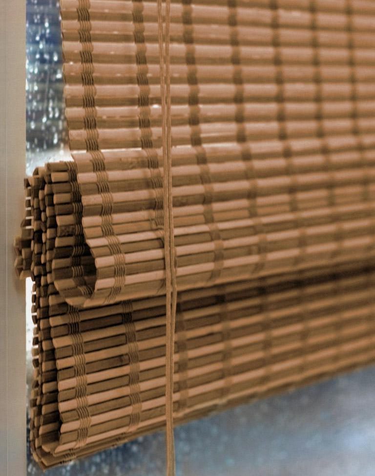 Bamboo curtain ng Roman type mula sa Escar company