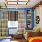 עיצוב חדר ילדים עם פינת ספורט