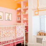 Carrot walls in the baby room