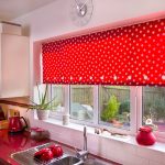 Rolled fabric curtain