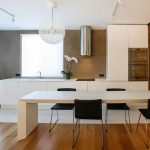 Kitchen design in a minimalist style