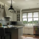 Kitchen design in gray