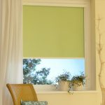 Integrated roller blind on the plastic window