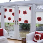 Large flowers on roller blinds