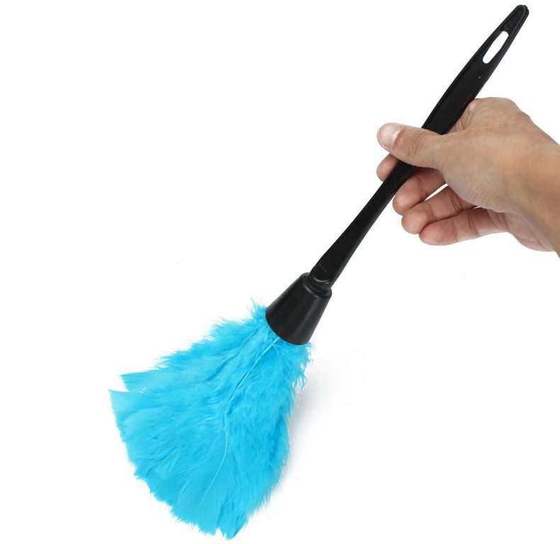 Static dust brush with black handle