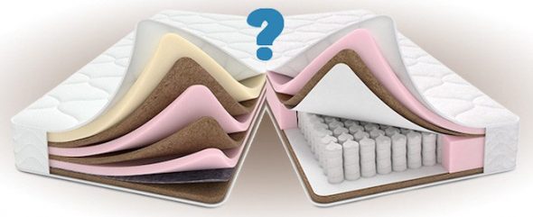 The choice of mattress with springs or filler