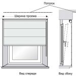 قياس فتح نافذة للستائر الرومانية