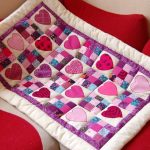 Baby blanket with hearts