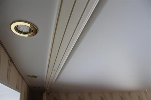 Curtain for stretch ceiling