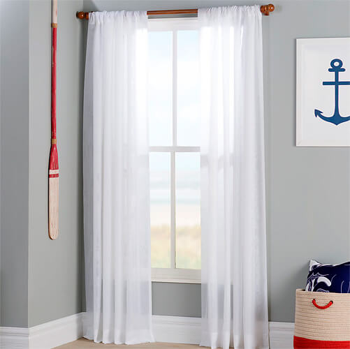 Curtains without pickup
