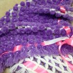 Beautiful purple blanket for baby
