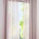 Light gray straight curtains