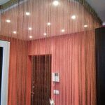 Cotton curtains can be fixed on the ceiling flexible cornice