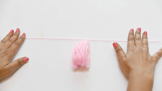 Remove the yarn from your hand