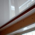 Plastic eaves for ceiling tension structure