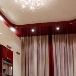 Ceiling cornice with light for stretch ceiling