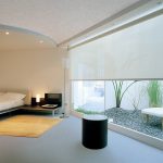 Panoramik bir yatak odası pencere panjur yapma