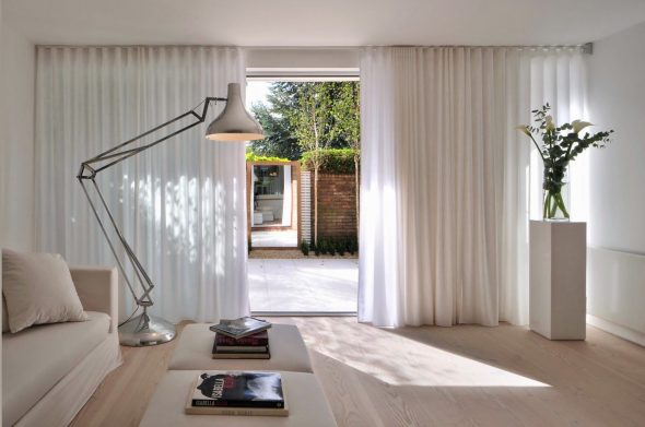 Curtains and curtains in the Scandinavian style
