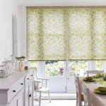 Blinds on the doors of the kitchen in a private house