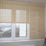 Skládací bambusové záclony pro okno