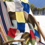 Knitted blanket for outdoor chair