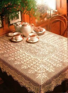 Openwork tablecloth