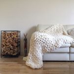 White blanket for winter cold evenings