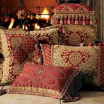 Decorative pillows in oriental style