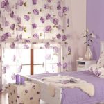 Decorative pillows for the bedroom in a milky lilac color