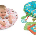 Yra modelių pagalvių šėrimui, kurie yra patogu pridėti kūdikiui per žaidimus ant skrandžio