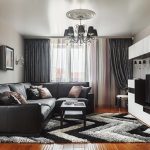 Skåp möbler i ett modernt vardagsrum