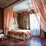 Textile decorating bedrooms in a private house