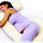 G-shaped pillow with filler from sintepukh