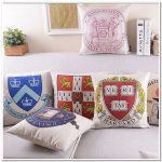 An interesting version of the pillows for the decor in the English style