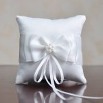 Classic white square pillow