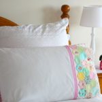 Beautiful pillowcase with hexagons for decor