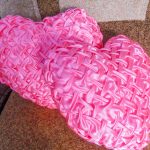 Magandang satin pink pillows