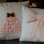 Cute pillows with bows and ribbons