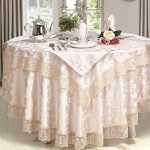 Layered Round Tablecloth