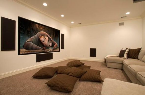 Floor cushions for home theater