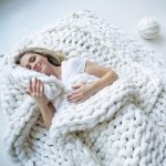Gentle and warm white wool blanket